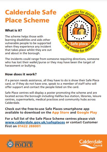 Safe place scheme flyer image