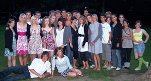Participants of the 2008 Elland Riorges youth exchange visit
